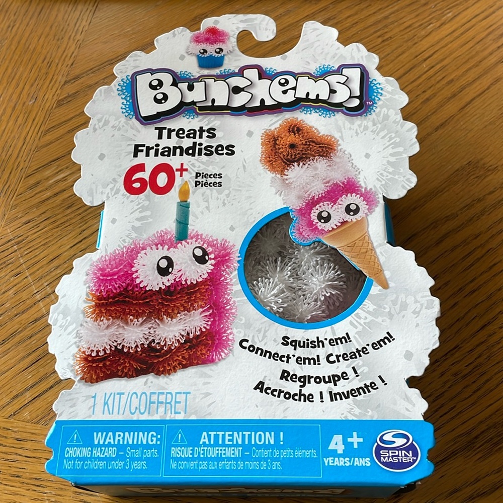 Bunchems! Silly Treats Birthday Ice Cream 60pc Craft Toy Playset Kit NWT